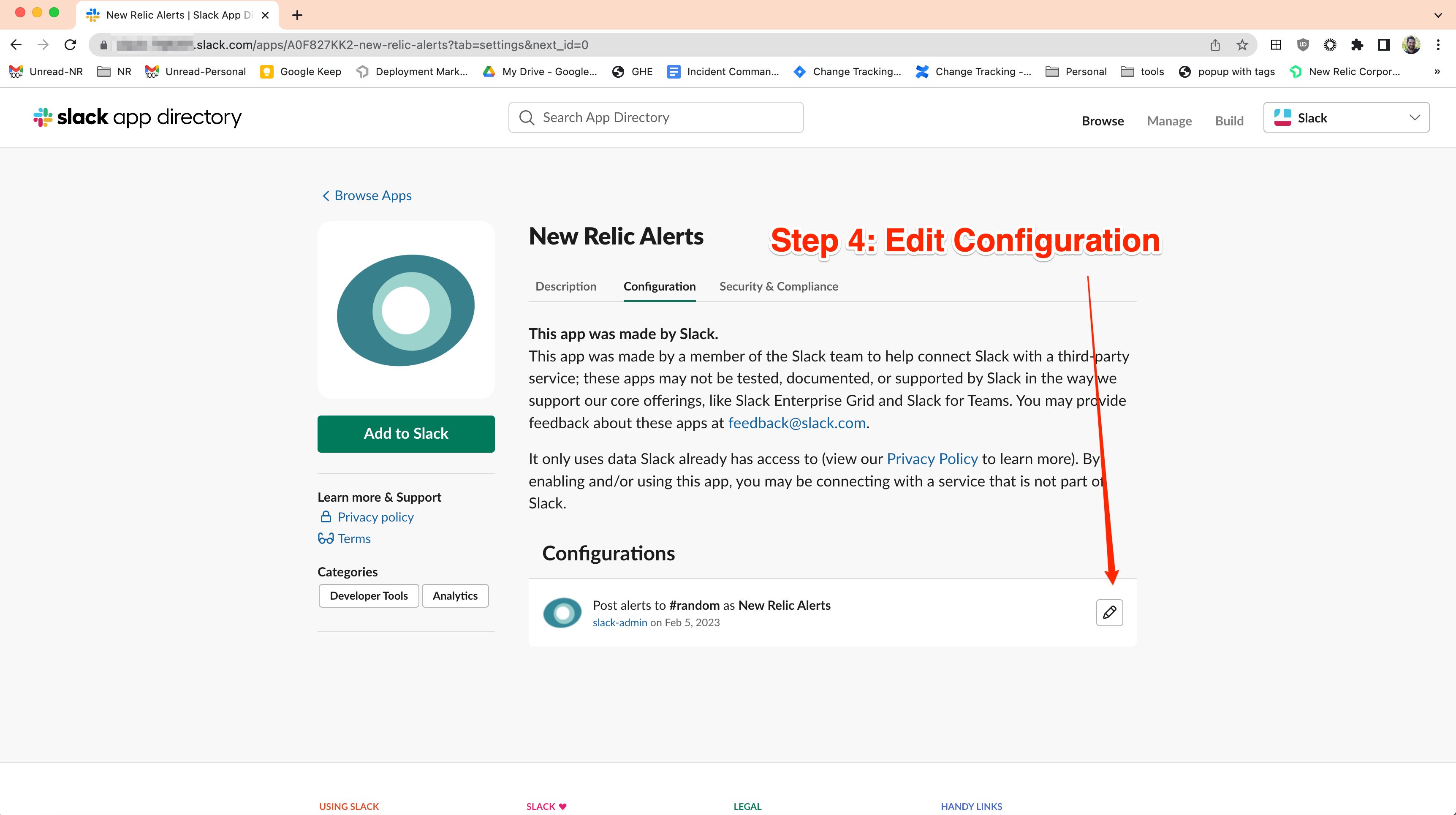 Slack Integration for Deployment notifications